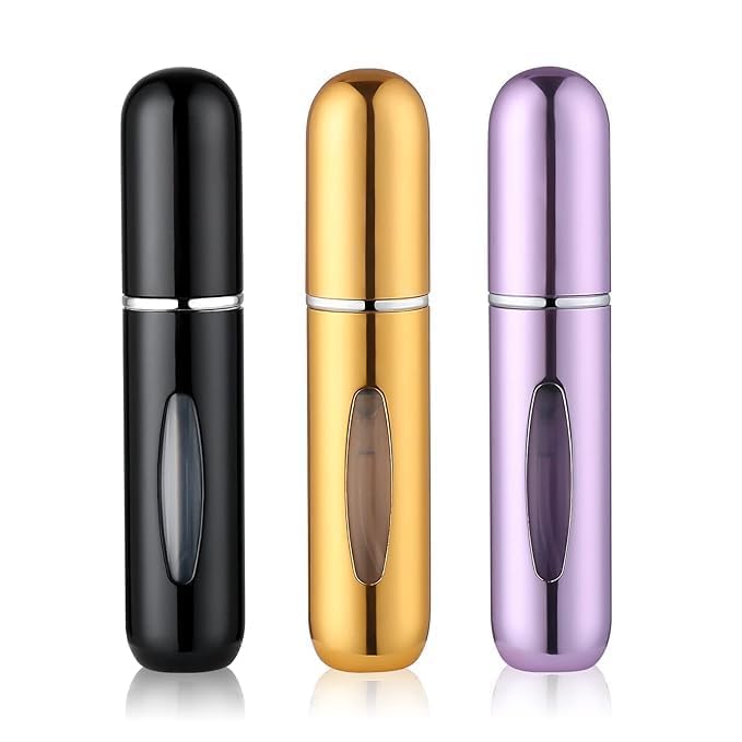 MAXSUN Refillable Travel Perfume Atomizer Spray Bottle, Travel Mini Perfume Atomizer, Portable Spray Scent Pump Case, Empty Fragrance for Traveling and Outgoing 5ml Multiple Colors (2)-image-18