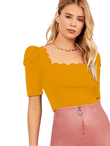 Image of Shasmi Women's Polyester Solid Slim Fit T-Shirt