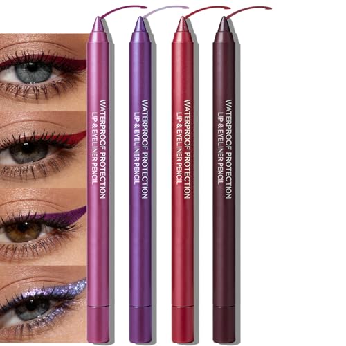 Set 4 lápices de delineador gel impermeable QHOSIULI miniatura 1