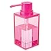 Produktbild mDesign Seifenspender wiederbefüllbar  praktischer Pumpseifenspender mit ca. 300 ml Füllmenge  edler Lotionspender aus Kunststoff fürs Bad  rosa