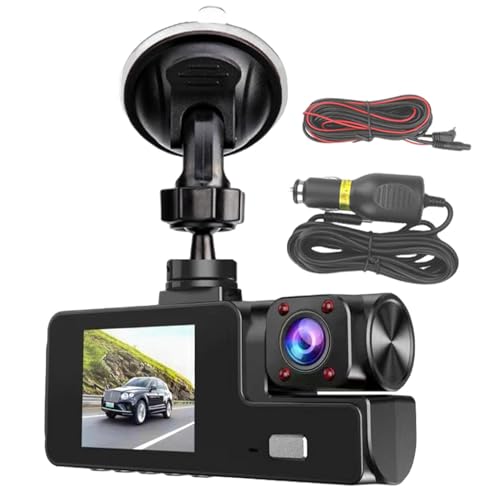 Objectif DVR de voiture anti collision caméra embarquée double 1080p