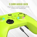W&O Wireless Controller for With Xbox One, Xbox Series X/S, Xbox One X/S, PC, With RGB LED Light, Mappable Buttons, With 2.4GHZ Wireless Adapter Gamepad (Electric Volt) - Image 4
