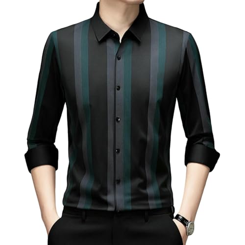Chemise infroissable homme USTZFTBCL coupe ajustée respirante rayée