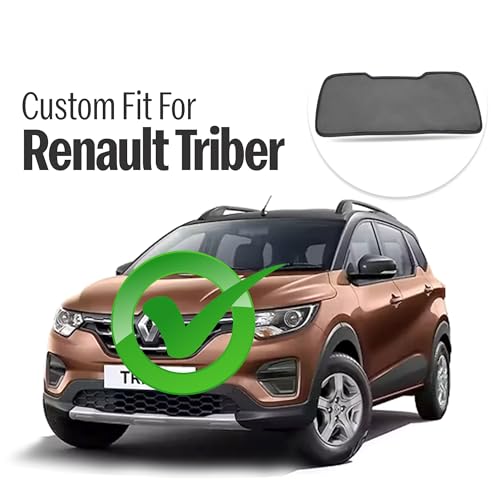 Image of Autofact Dicky Curtain for Renault Triber| Custom Fit Rear Windshield Sunshade | UV & Heat Protection | Foldable Mesh | Privacy & Cooling Car Accessory