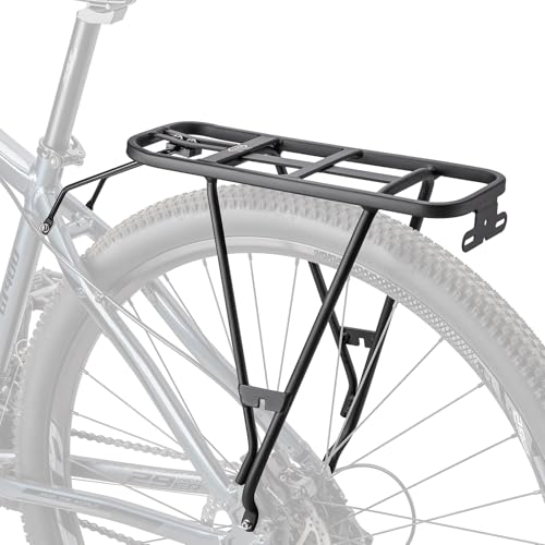 CXWXC Fahrradgepäckträger Fahrradlastenträger für Scheibenbremsen-/Nicht-Scheibenbremsenhalterung 30kg Fahrradtaschen-Gepäckträger für 26-27 5 oder 29 Rahmen