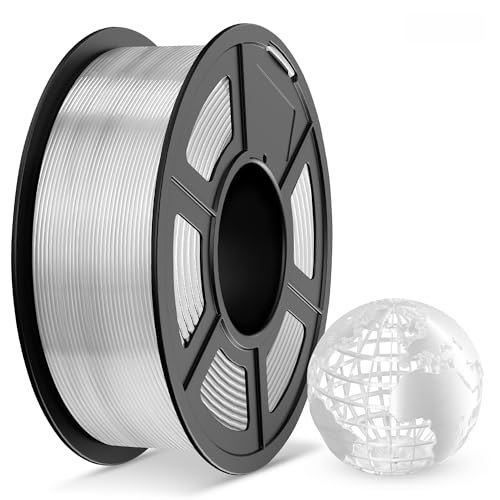 Image of TECBEARS Transparent PLA Plus Filament 1.75 for Most FDM 3D Printers | High Toughness PLA+, Neat Wound 3D Printer Filament, 1kg Spool, Dimensional Accuracy + /- 0.02 mm, Suitable for Beginners