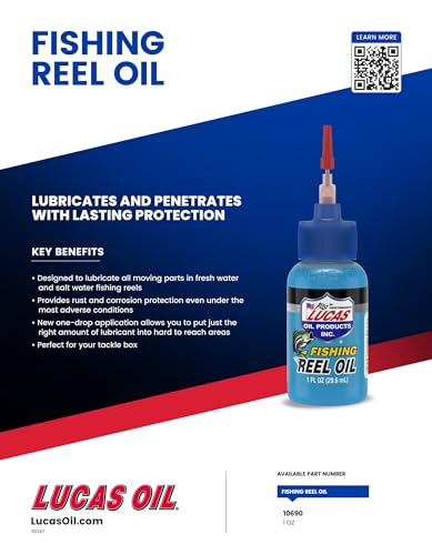 Image of Lucas Oil 10690 Fishing Reel Oil - 1 Ounce (Pack of 20)
