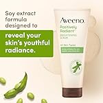 Aveeno Positively Radiant Skin Brightening Exfoliating Daily Facial Scrub, Moisture-Rich Soy Extract, helps improve skin tone & texture, Oil-& Soap-Free, Hypoallergenic, 5 oz - Image 3