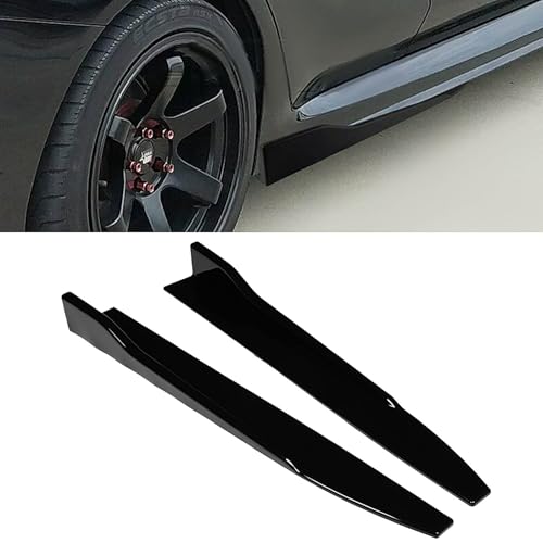 SCITOO Glossy Black ABS Universal Side Skirt Rocker Splitters Winglet Canard Diffuser