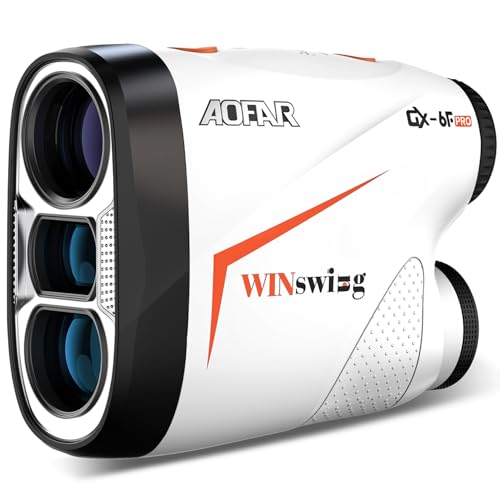 AOFAR GX-6F PRO Golf Range Finder Update Version, with Slope Angle Switch, with Continuous Scan, Flag Lock with Pulse Vibration and Closer Scanning,600 Yards High-Precision Accurate