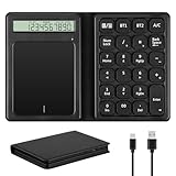 Bluetooth Numpad, Luckits Tragbar Ziffernblock kabellos mit Display & Touchpad-Rechner 23 Tasten Faltbarer Finanzrechner Schlank Kabellos Nummernblock für PC Desktop Laptop Tablet Windows Android iOS