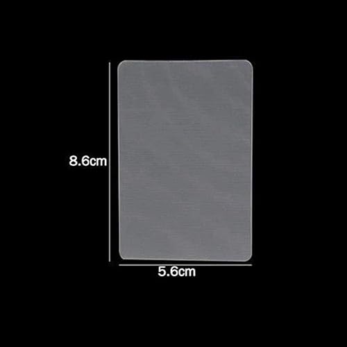 Miniatura 2 de BWESOO 2 piezas de Lubor's Lens Card Trucos de magia de cerca de accesorios mágicos, tarjeta de perspectiva distorsión magia, tarjetas mágicas