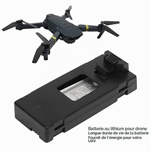 Cuifati Lot de 5 Batteries de Rechange pour Drone E88 E88PRO LsE525 E525 Pro, Batterie au Lithium 3,7 V 1800 MAh avec Câble de Charge, Batterie de Rechange pour Modèle d'avion télécommandé