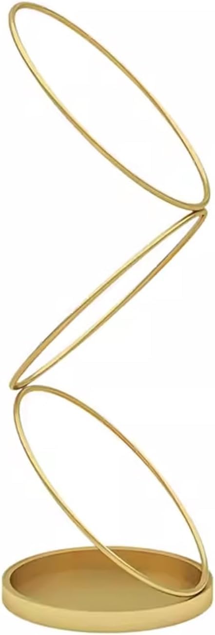 Umbrella Stand Metal Cane Stand Modern Minimalist Design Personalized Umbrella Stand Uniquee Creative Decoration Umbrella Bucket with Drip Tray (Color : Gold)