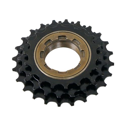 YUPEIUKLI Ruedas Libres 3 velocidades, 18-21-24T, de Acero, para Bicicletas de montaña, Cassettes de 3 velocidades y piñones para Ciclismo.