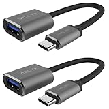 VOLT PLUS TECH PRO OTG USB-C 3.0 Compatible with Vivo Y78+ Adapter (2PACK) True 5Gbps Transfer on Many Devices,Backup Drives,Gamepads,Backup,Keyboard,Mice,Saves +More