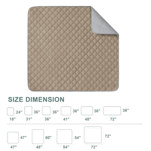 Image of Eterish Washable Pee Pads for Dogs Extra Large 48'' x 60'' 2 Pack | Reusable Absorbent Pet Puppy Dog Training Pads Non-Slip, Waterproof Whelping Potty Pads for Dogs Leak-Proof