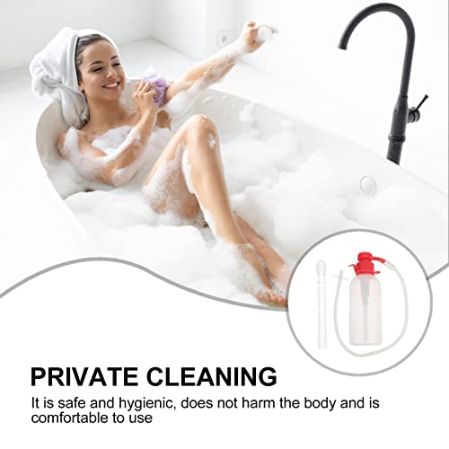 EXCEART Vaginal Anal Douche Chuveiro Lavagem de Limpeza Vaginal Douche Limpeza de Limpeza Portátil S