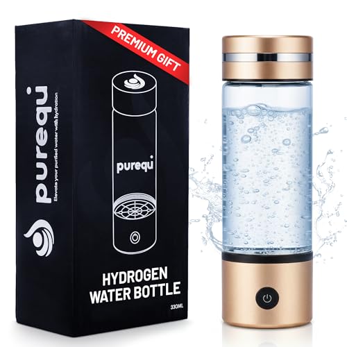 2025 Upgrade Hydrogen Water Bottle with Advanced SPE PEM Technology, 330ml (11OZ), Hydrogen Water Generator – Perfect for Office, Travel, Fitness & Everyday Hydration, Easy to Use and Rechargeable.