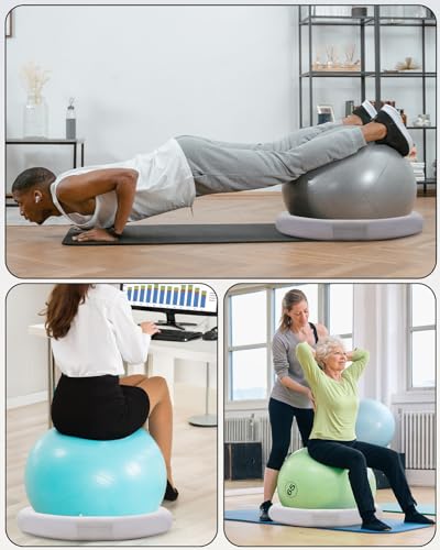 Image of YOTTOY Balance Ball Chair,Exercise Ball Ring and Yoga Ball Chair for Office Use