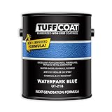 Tuff Coat UT-218 Waterpark Blue - 1 Gallon: Submersible, Water-Based, Rubberized Non-Skid Coating