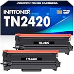 TN2420 TN-2420 MFC L2710DW Toner: Compatible with Brother HL-L2350DW HL L2350DW DCP-L2530DW MFC-L2710DN HL-L2310D MFC-L2750DW DCP-L2750DW DCP-L2510D MFC-L2730DW HL-L2375DW TN2410 2-Pack Black