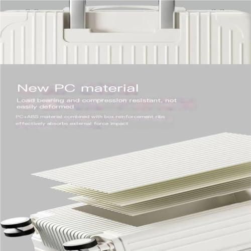 Duffle Bag 20-inch Trolley Suitcase, Password Box, Universal Wheel Boarding Suitcase, Fashionable Leather Suitcase Suitcase Tags(A,20in)4