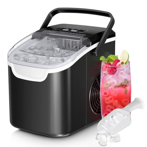 Image of Antarctic Star Countertop Ice Maker Machine, 26Lbs /Day Fastest 6‑Min Ice