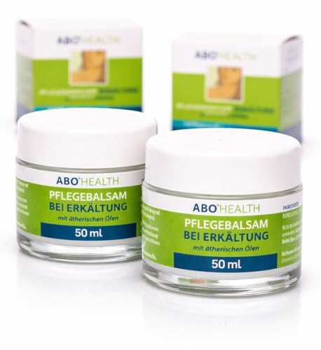 ABOHEALTH Erkältungsbalsam Pflegebalsam bei Erkältung mit Eukalyptus und ätherischen Ölen 100ml (2 x 50 ml) Doppelpack