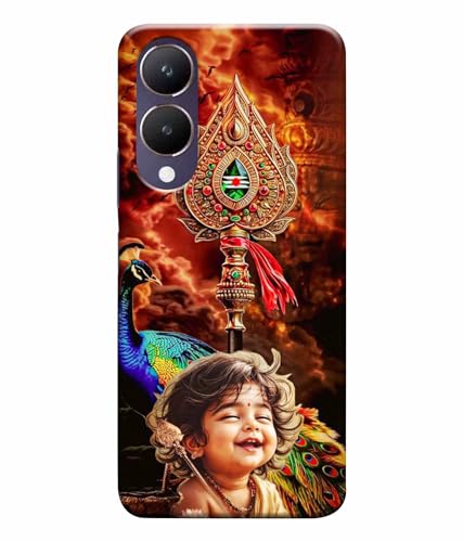 Image of Lord Murugan God Kartikeya Printed Hard Back Case Cover & Compatible for Vivo Y28 5G | Vivo Y17S 5G (Multicolor) - D1804