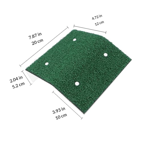 Plataforma de reptiles con césped artificial verde para tortugas 3