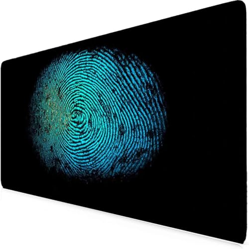 Tapis de souris turquoise grand format pour bureau moderne et gaming