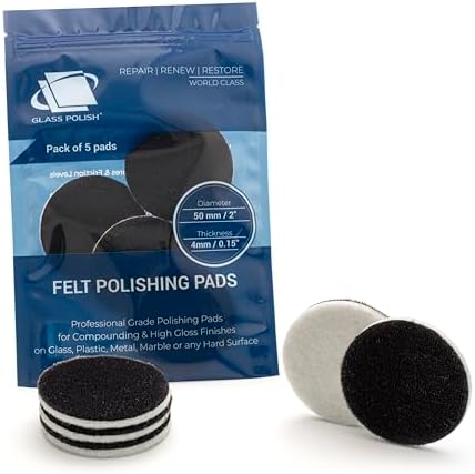 Dischi In Feltro Per Lucidatura - 130mm, Pack Da 5, Per Vetro, Plastica, Metallo, Marmo - Foto 4