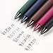 NINGSA Pure Retractable Gel Ink Pens Retro Colored Ink 0.5mm Extra Fine Point 5-Pack