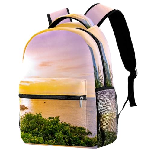 Sac de voyage décontracté imprimé coucher de soleil pour escapades à la plage