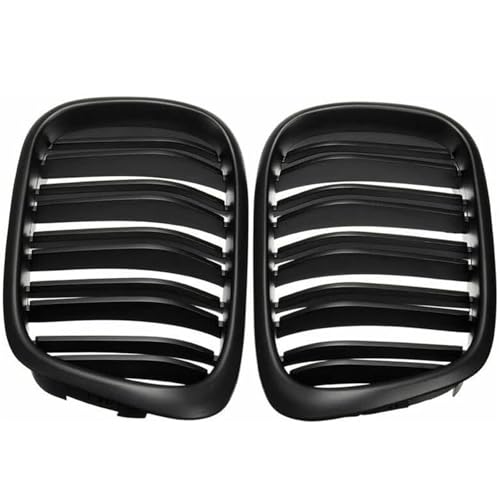 Calandre pour avant de voiture avec protection pare-chocs noire mate - 3