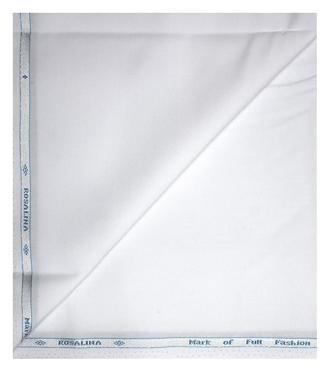 its' fashion impact Men' Poly Blend White Coloured Plain Unstitched Trouser Fabric - 1.20 METRES-picture-44