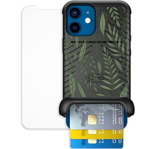 Scooch for iPhone 12 Mini Wallet Case Card Holder, Wingmate, Willow Garden