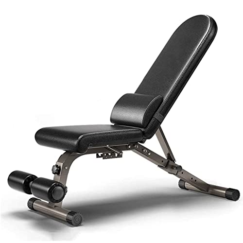 Tabouret d'haltère Pliant Banc réglable lit d'haltérophilie Domestique Banc d'exercice redressements Assis équipement de Fitness Portant 300 kg bancs réglables