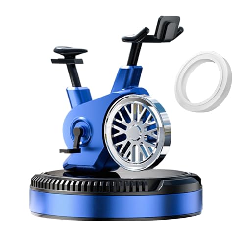 Poludatly Ambientador giratorio de aromaterapia para coche, funciona con energía solar, con de ciclismo, adorno de perfume interior para dormitorio, hogar