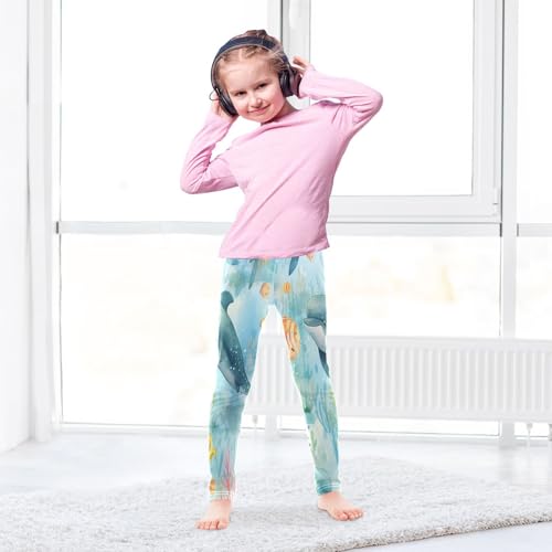 Toddler Girls Leggings Printed Yoga Pants Leggings Orange Fish Blue Dolphin for Kids4