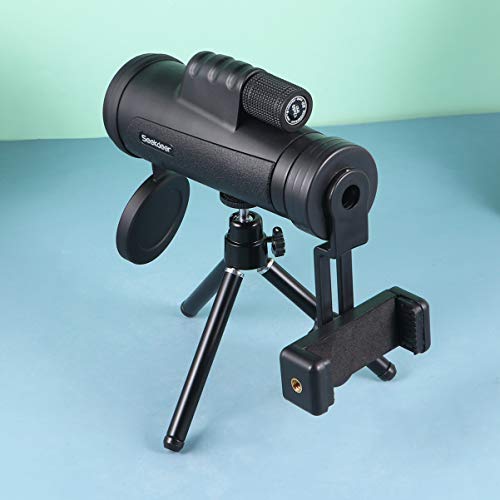 Baluue — Suporte para telefone com tripé e adaptador de telefone ocular de alta definição 12 x 50 pa