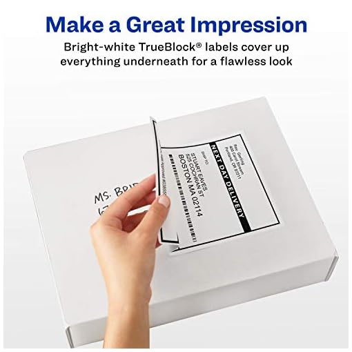 Avery Shipping Labels with TrueBlock, Laser/Inkjet Printers, 3-1/3"x4", White, Box of 60 (15264) - Image 4