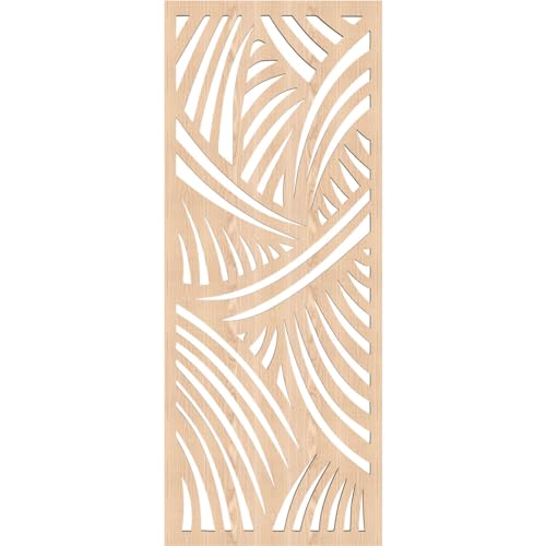 Image of Chester Decorative Pierced Fretwork Wood Wall Panels, 13 3 /8 inchW x 34 3 /8 inchH x 3 /8 inchT, Red Oak