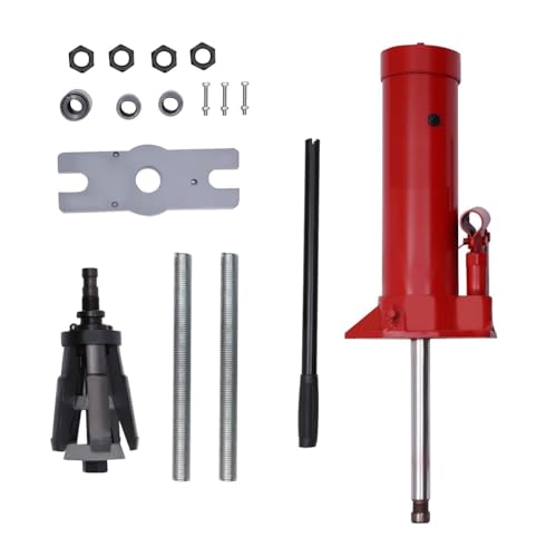 Image of 15T Cylinder Puller, Hydraulic Cylinder Liner Puller Tool, Universal Cylinder Sleeve Liner Puller Jack for 80mm-140 mm /3.15 inch-5.51 inch Cylinder Liner, Dry & Wet Type, for Tractor Car Repair