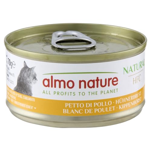 Produktbild von Almo Nature HFC Natural Hühnerbrust Katzenfutter nass - 24 x 70 g
