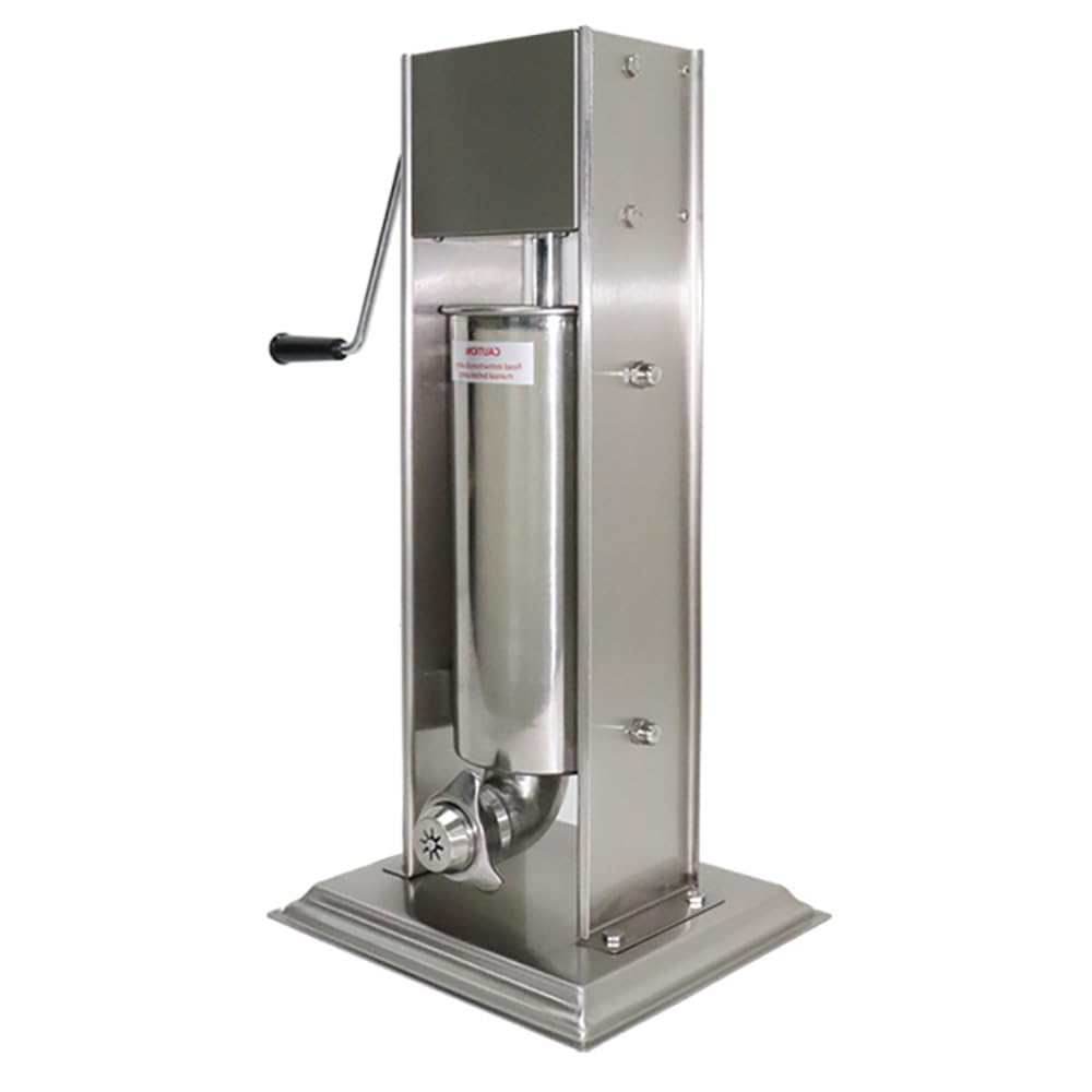 PODEC 5L Commercial Churro Maker, Stainless Steel Manual Spanish Machine with 3 Nozzles, Bucket Size Φ140*320mm, Household Vertical Churro Maker, for Restaurants Cafeterias Bakeries