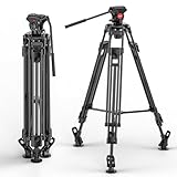 Camera Tripod, Zecti 55.5'' Professional Aluminum Travel Tripod and Monopod Panorama Ballhead for Dslr Digital Cameras Video GoPro Nikon Canon Sony