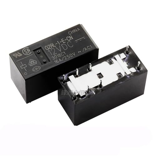 Relé de potencia G2RL-1-E-CN de 12VDC con 8 pines y capacidad de 16A en paquete de 2 unidades