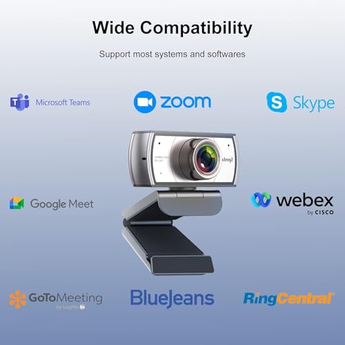 Spedal Wide Angle Digital Webcam, 120 Degree View Video Conference Distance Learning Remote Teaching Camera, Full HD 1080P Live Streaming Webcam with Microphone for Mac, PC, Laptop, Desktop
